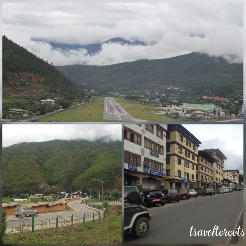 Paro Airport and around Bhutan