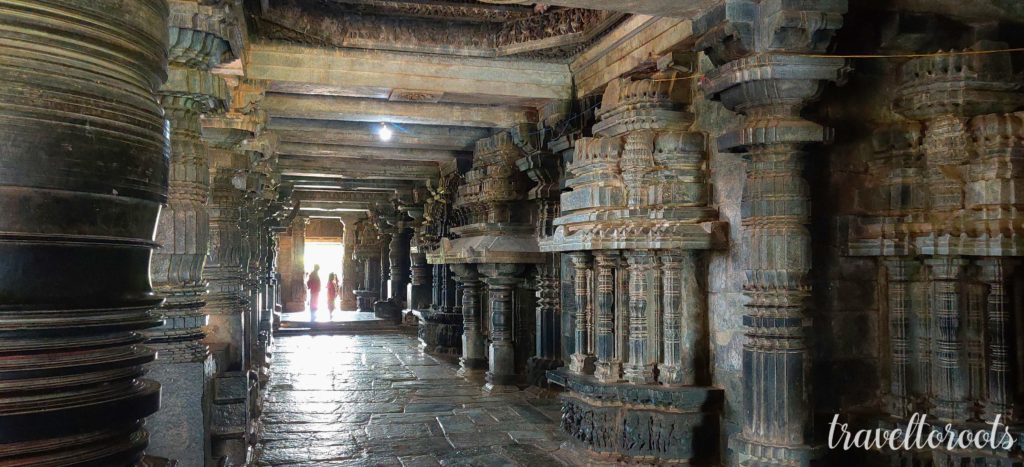 Interior of Hoysaleshwara Temple, Halebeedu