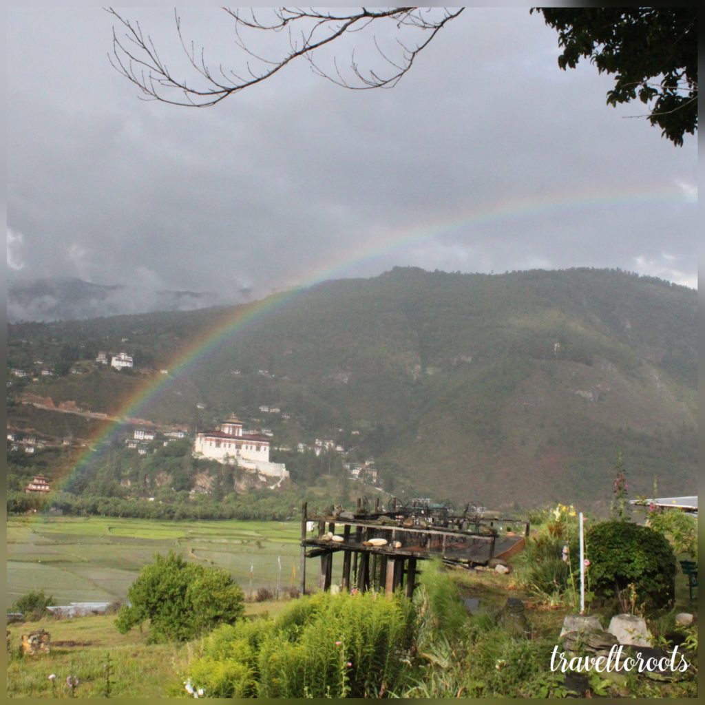 View from Gangtey Palace Hotel Paro Bhutan