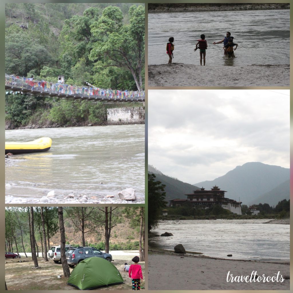 Riverside Camping,Punakha Bhutan